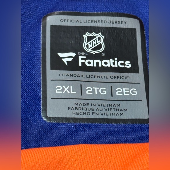 Fanatics NHL Sz 2XL New York Islanders Mathew Barzal #13 Jersey 28.5x32 EUC - Picture 3 of 8